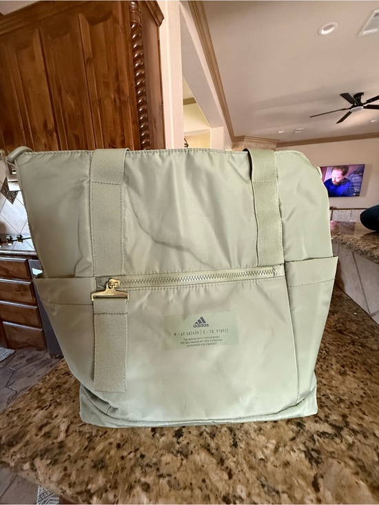adidas Handbags - Adidas Sage Green Nylon Tote Bag Gym Travel Laptop Work Carryall